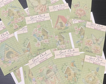 Bird and Butterfly Guest Checks