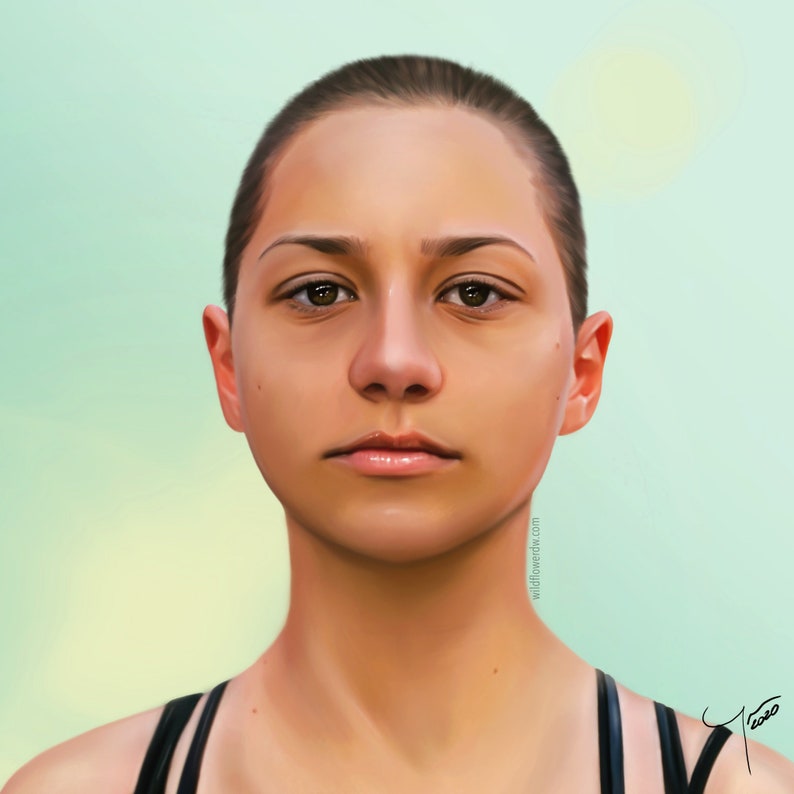 Custom Digital Portrait Etsy