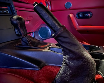 E Brake Boot Real Leather for VW Vento GTI MK4 99-04 Black 
