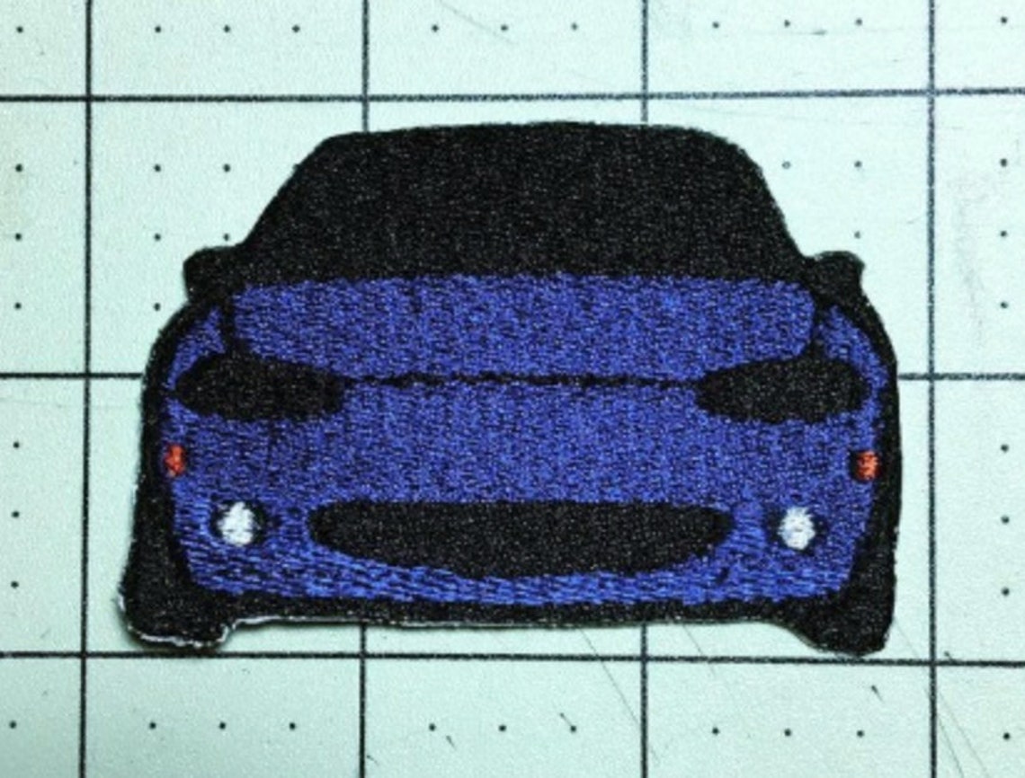 Embroidered Miata Patch Large 3.5 Wide Etsy