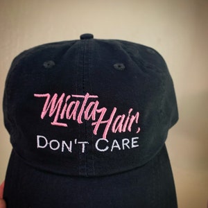 Custom embroidered Hats- Miata caps, dad hats, customizable