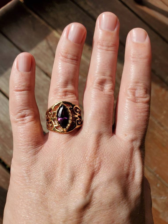 Vintage Amethyst Ring - image 5