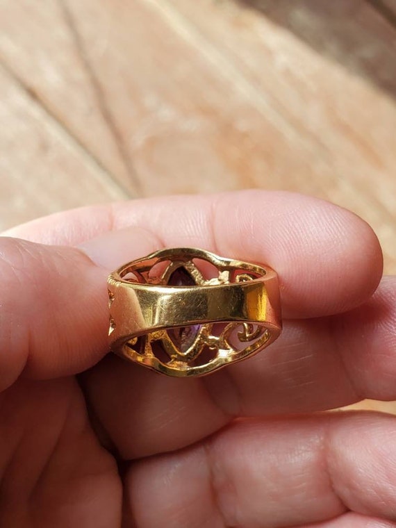 Vintage Amethyst Ring - image 4