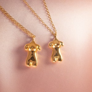 Female Body Necklace, Female Form Necklace,Feminist Necklace, Goddess Necklace,