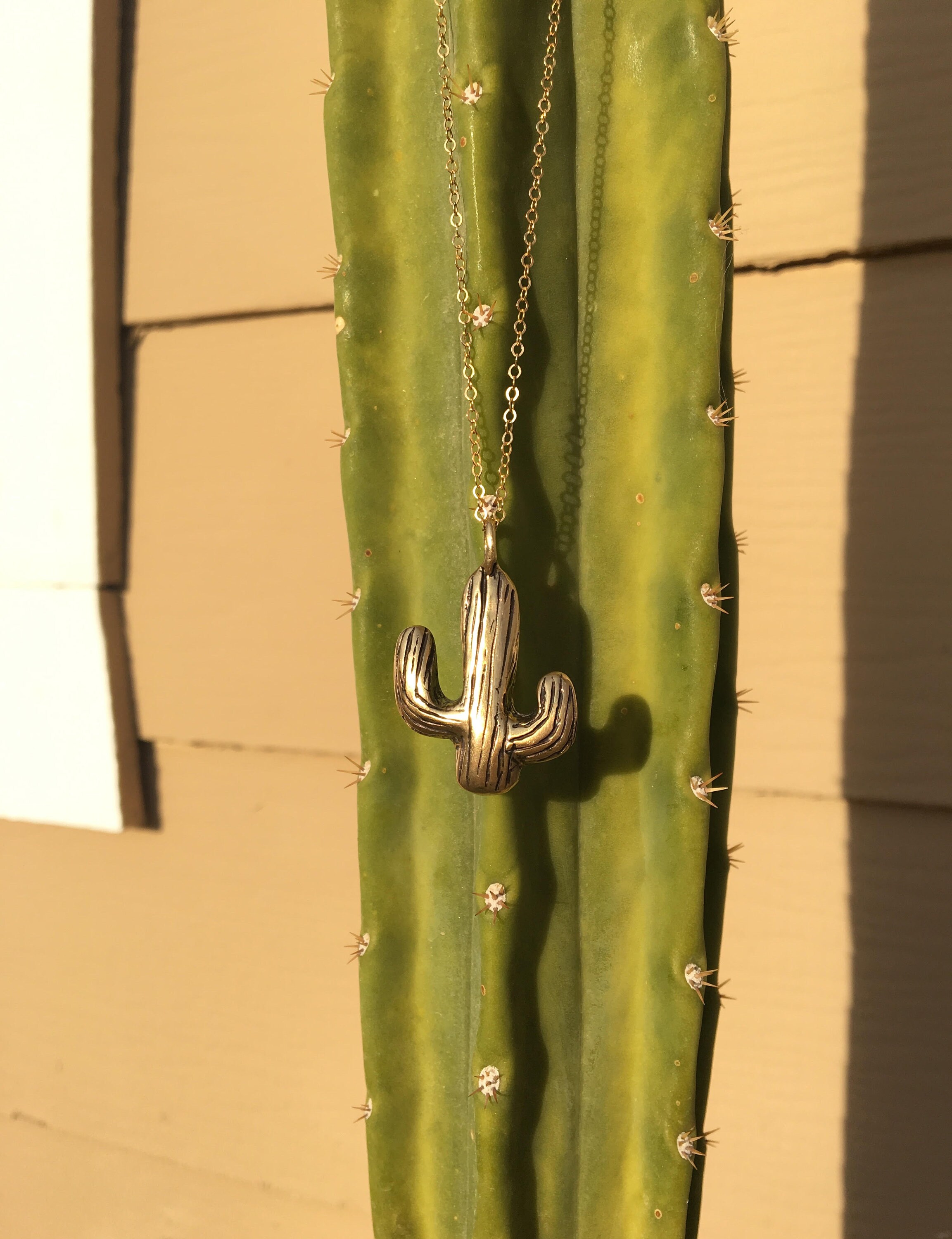 Cactus Pendant Cactus Jewelry Desert Jewelry Joshua Tree Etsy