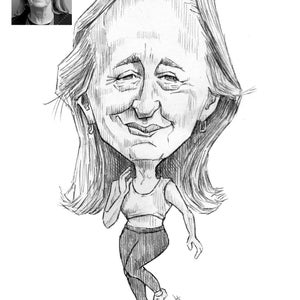 Caricature Art Custom Caricature Drawing Pencil Caricature full body from your Photo image 8