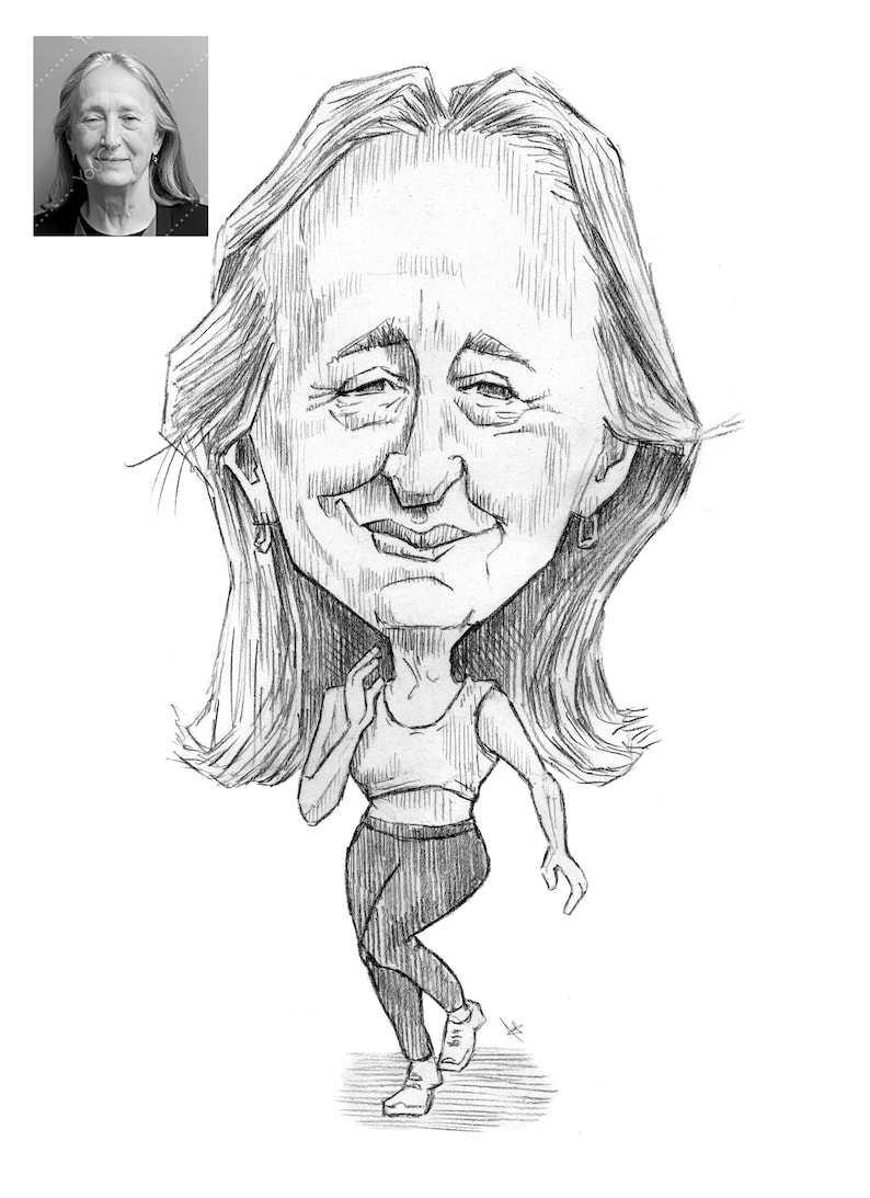 Caricature Art Custom Caricature Drawing Pencil Caricature full body from your Photo image 8