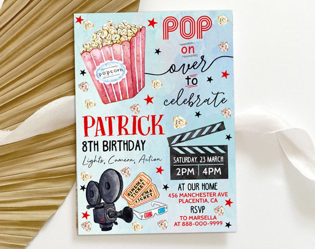 Movie Night Invitations Wording