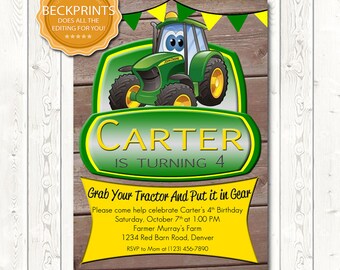 Johnny tractor party | Etsy Johnny tractor party | Etsy