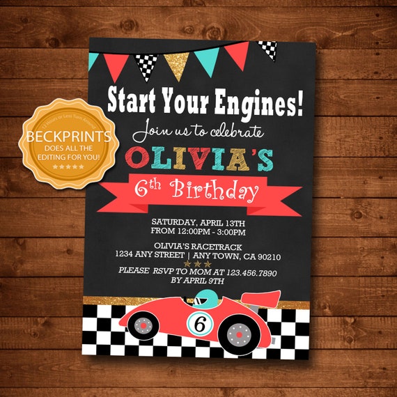 race car birthday invitation girl race car invitation race car birthday party race car party invitation birthday invitations girl car birthday invitations