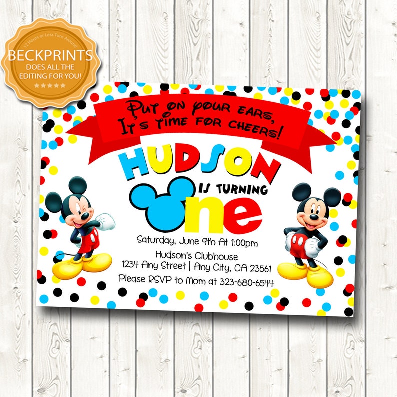 Mickey Mouse Invitation, Mickey Mouse Birthday, Mickey Mouse Birthday Invitation, Printable Invites, To start with Birthday Invitation photo regarding Mickey Mouse Printable Birthday Invitations referred to as Mickey Mouse Invitation, Mickey Mouse Birthday, Mickey Mouse Birthday Invitation, Printable Invites, Initially Birthday Invitation