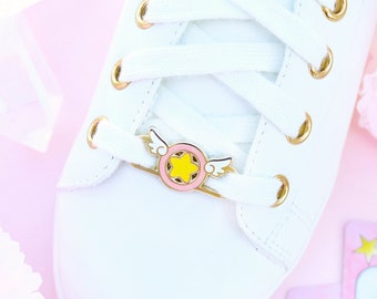 Sakura Star Sealing Wand | Shoe Lace Charm | Lace Locks | Anime | Kawaii | Skate Accessories