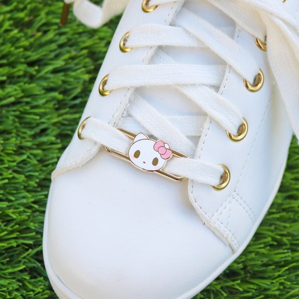 HI CAT | Shoe Lace Charm | Lace Locks | Kawaii | Shoe Charm | Skate Accessories