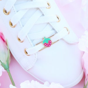 Strawberry Shoe Lace Charm Lace Locks Kawaii Fruit Skate Accessories image 1
