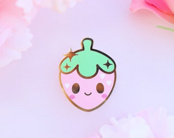 STRAWBERRY FRUIT | Enamel Pin | Kawaii | Cute | Pastel | Food