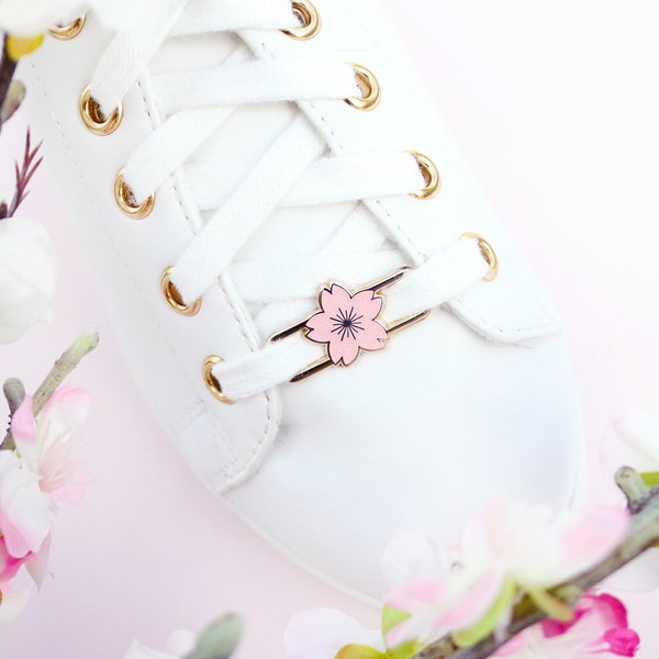 Cherry Blossom Sakura | Shoe Lace Charm | Lace Locks | Kawaii | Japanese | Floral | Skate Accessories