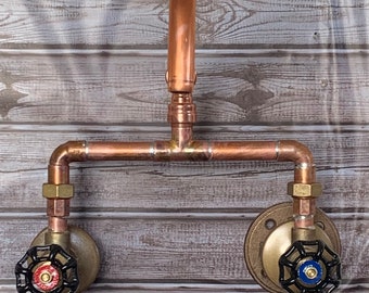 Copper Wall mount 8” center set faucet