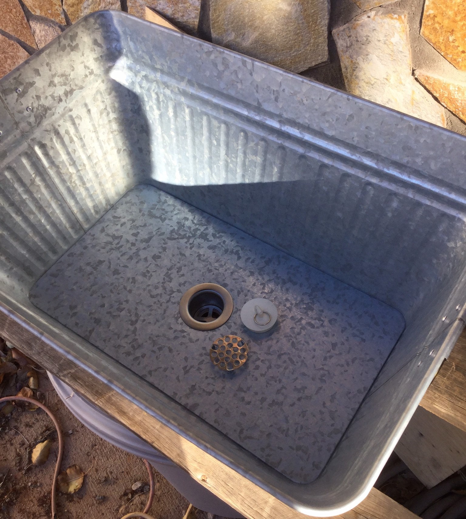 Rectangle galvanized tub