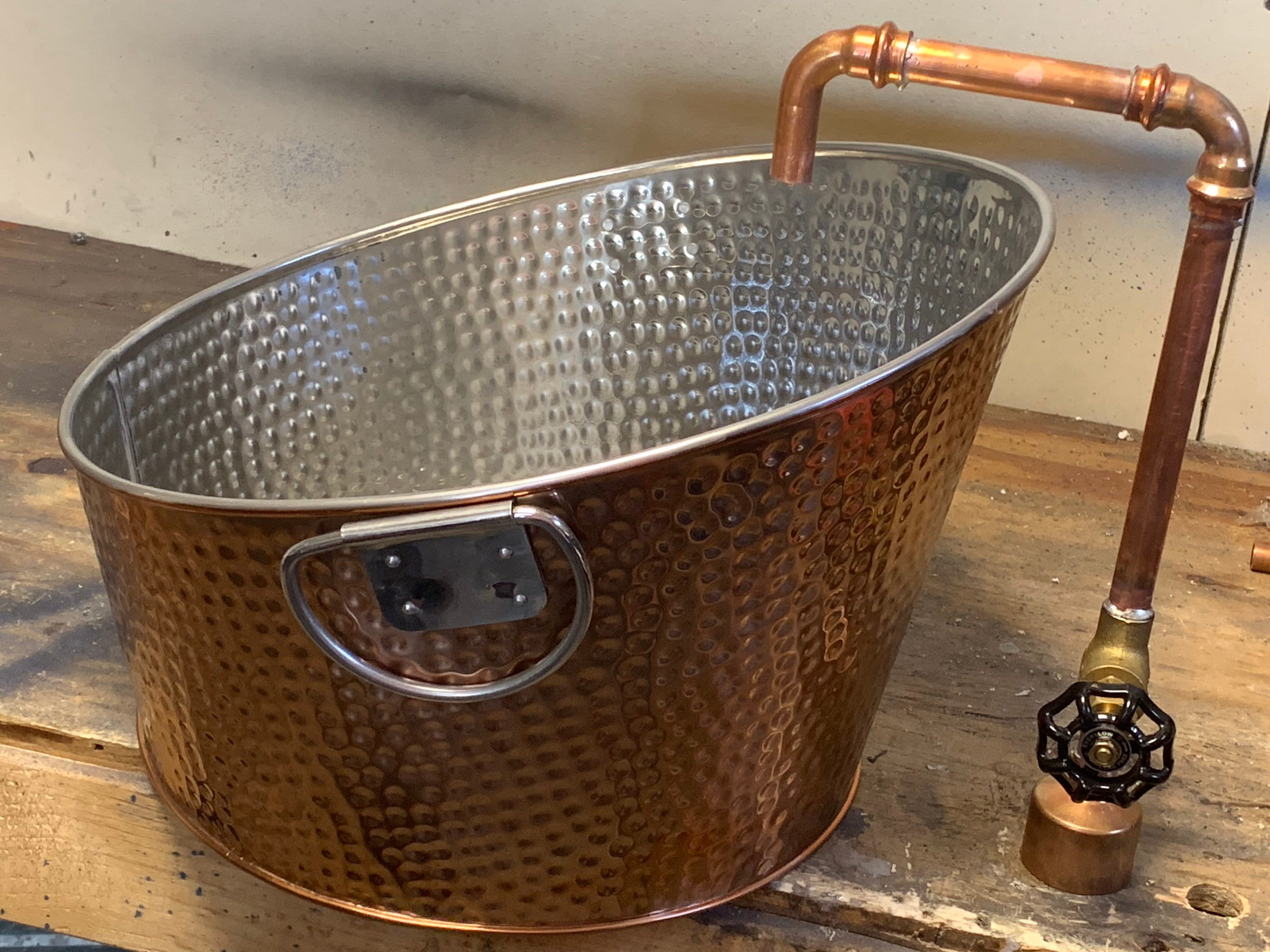 BAR SINK with custom single copper bar faucet Etsy