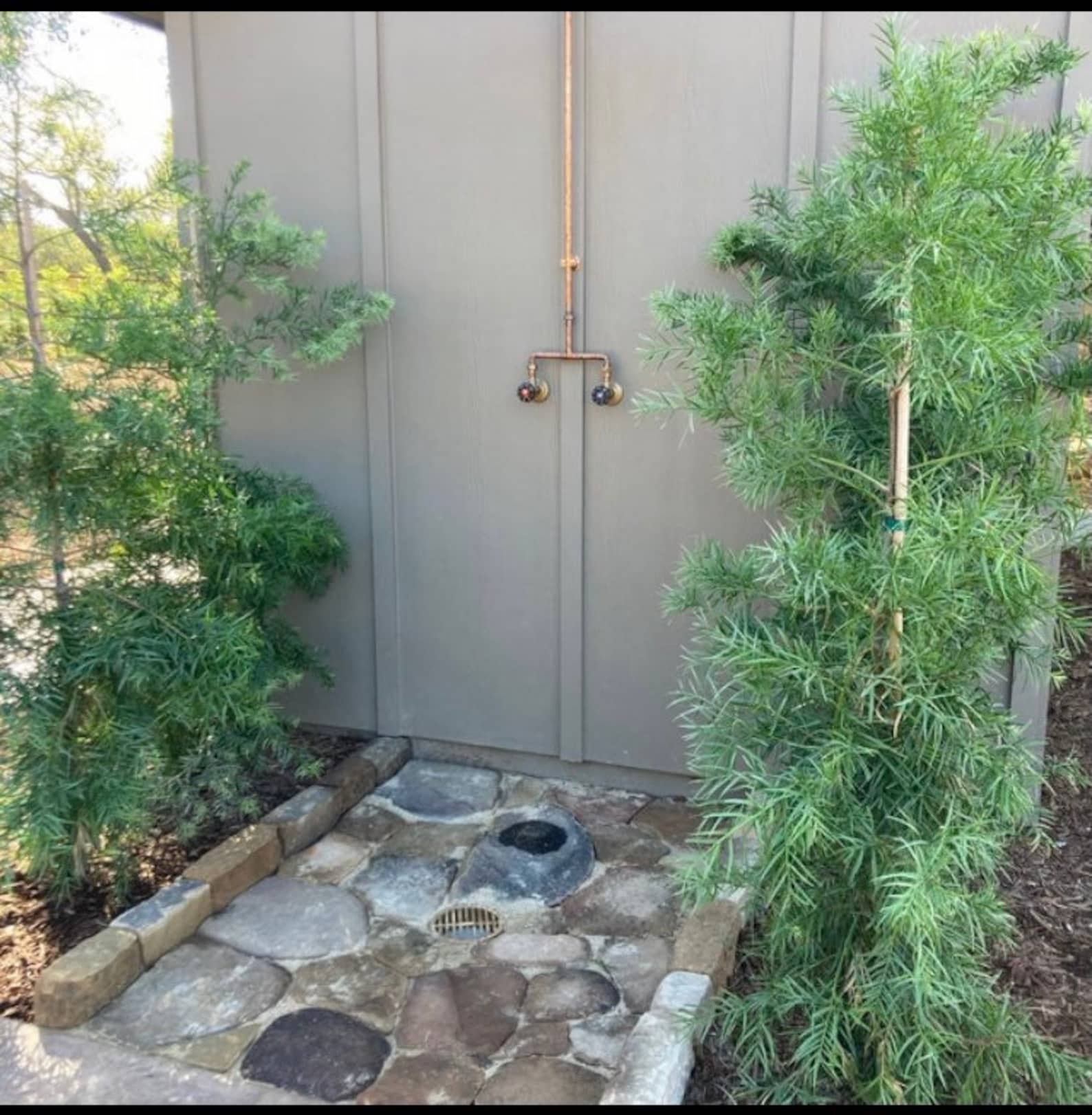 Exposed Copper Shower Valve With Brass Valves Etsy