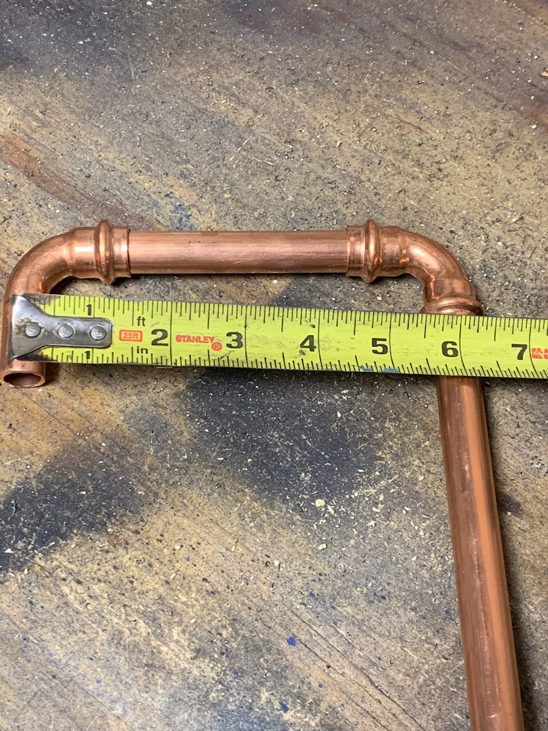 Industrial Copper Bar Faucet With Brass Valve Etsy