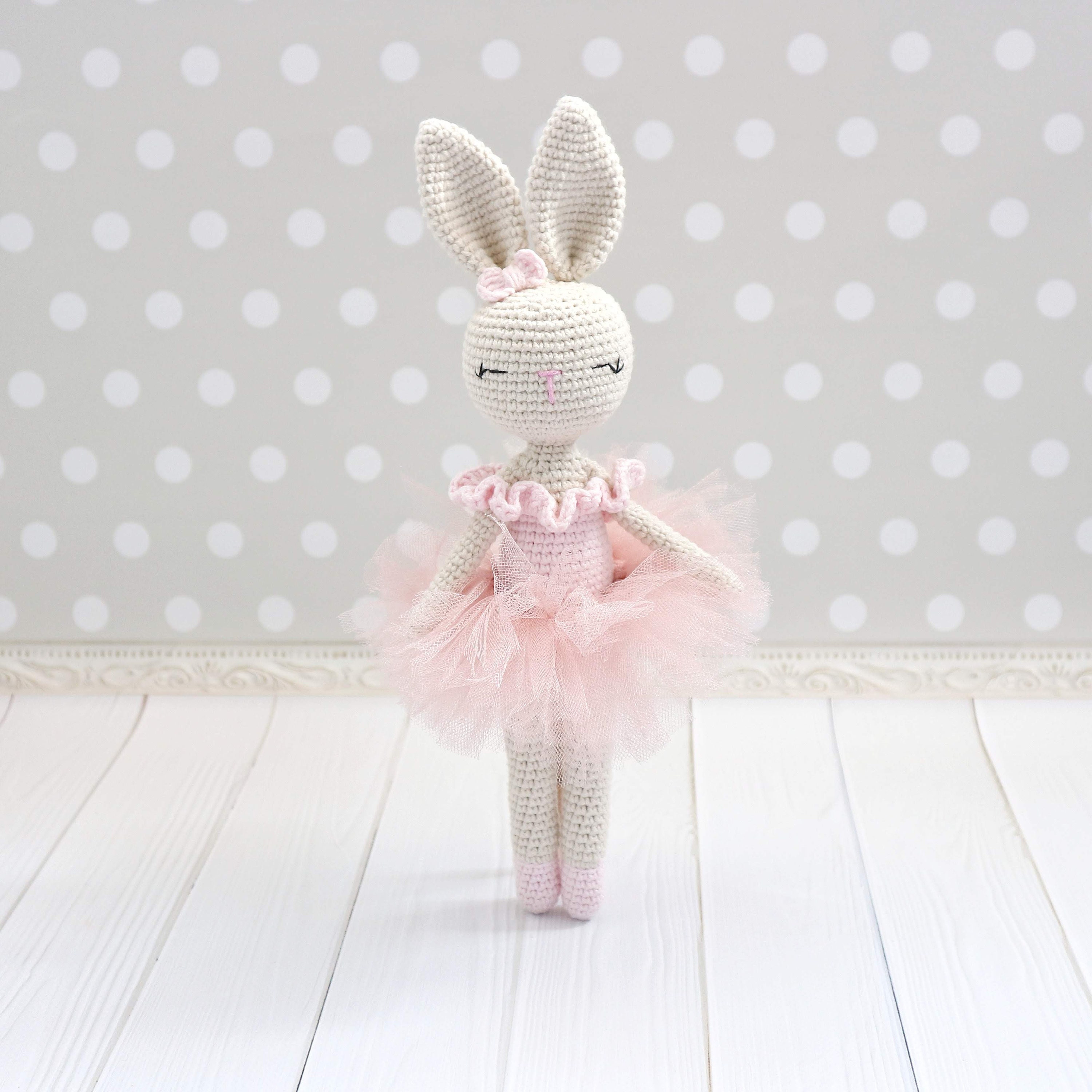 Bunny Ballerina Soft Toy Amigurumi 