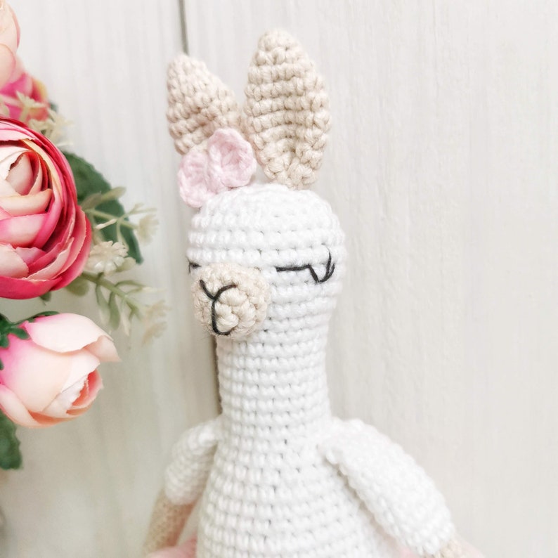 PDF instant download Llama ballerina crochet tutorial alpaca cute gift soft toy pattern