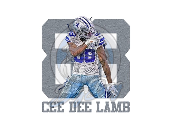 Dallas Cowboys Cee Dee Lamb PNG JPG Digital Download 