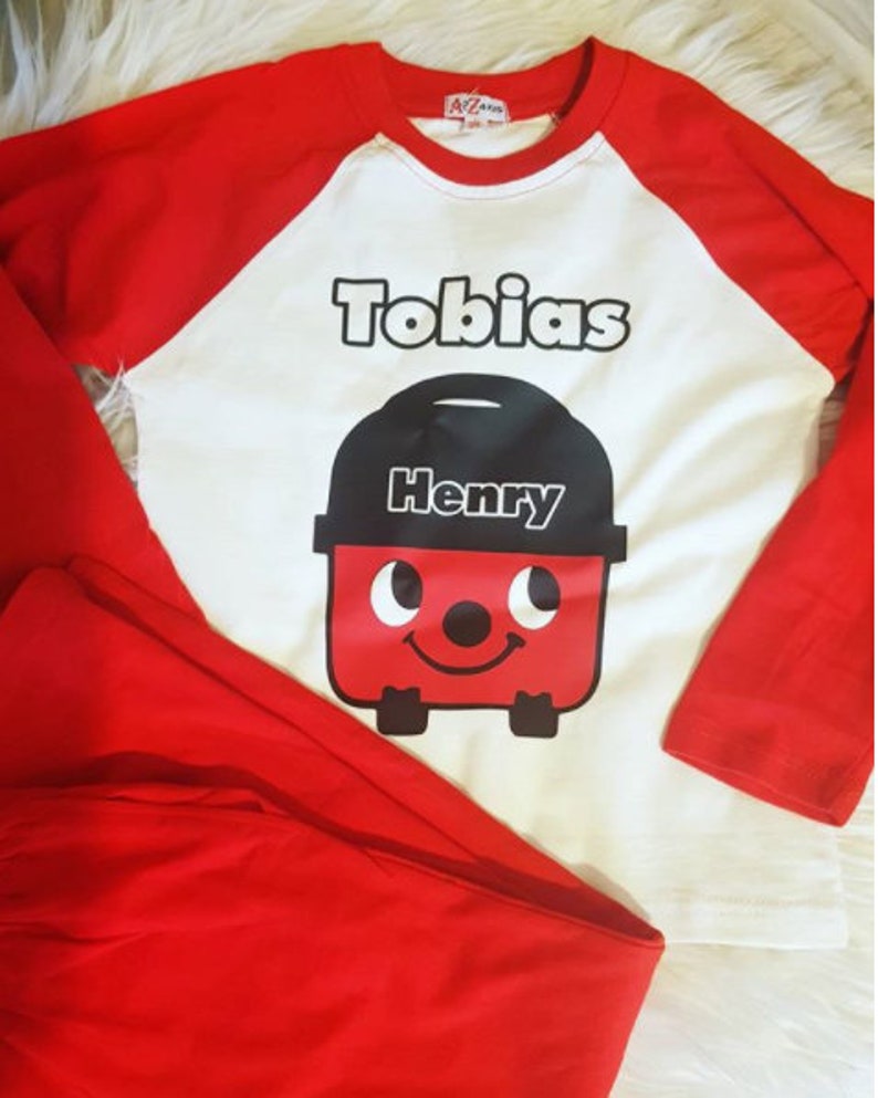 Clothing Henry Hetty Hoover Personalised Pjs I Pyjamas I Gift I Christmas I Baby Childs Clothing I Made To Order Pajamas Robes