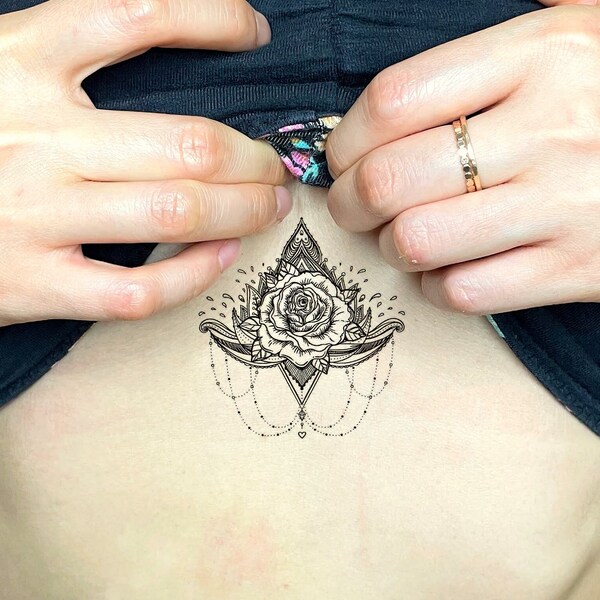 Underboob Tattoo - Etsy