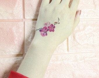 Orchid Tattoo Etsy