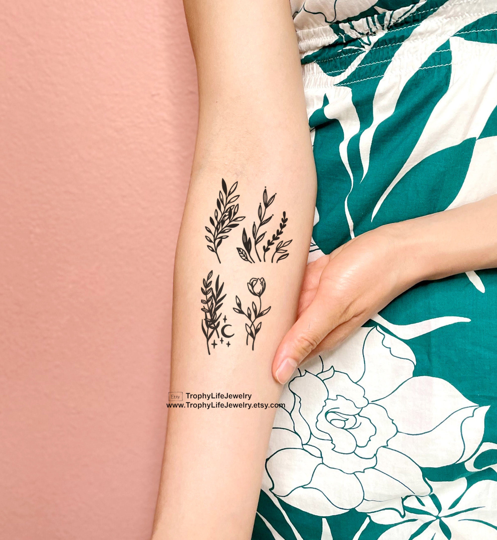 Delicate botanical tattoos are perfect for people who forget to water real  plants  Mashable