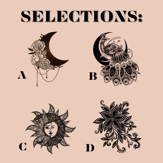 Amazon.com: Cheerland Rose Gold Black Boho Halloween Tattoos - Moon Phase,  Butterfly, Skeleton, Stay Wild, Moon Child - Party Decorations, Favors, and  Cup Stickers… : Toys & Games