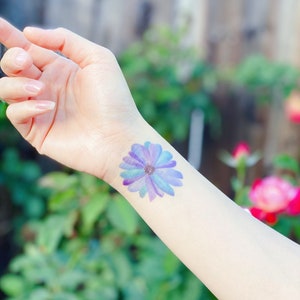 Vibrant Violet Flower Tattoo Ideas  Designs  Tattoo Glee