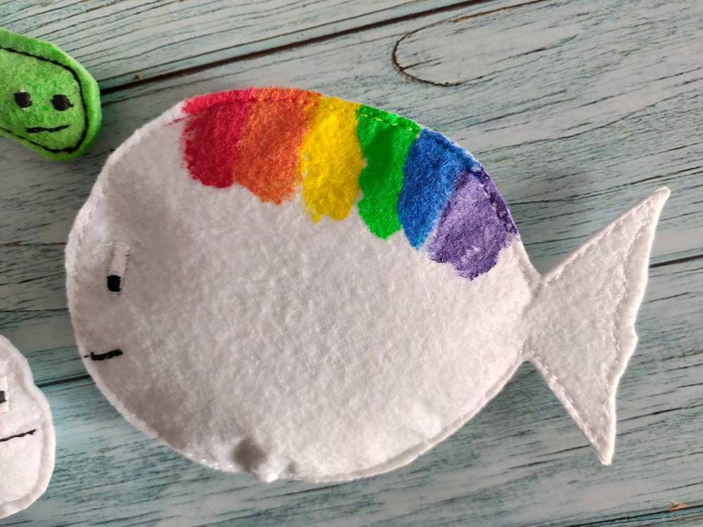 Kleiner Weißer Fisch El Pequeño Pez Blanco Petit Poisson | Etsy