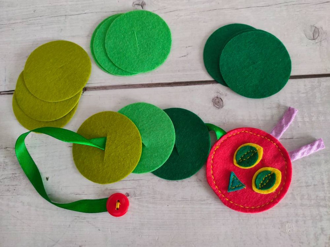The Very Hungry Caterpillar Buttoning Game Fine Motor Skill - Etsy