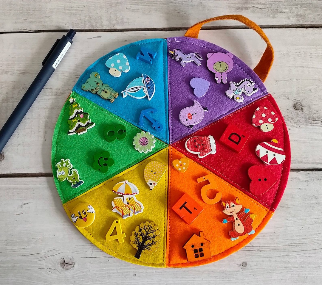 Primary and Secondary Colours Circle , Montessori Materials, Matching