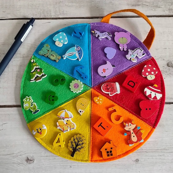 Primary and Secondary Colours Circle , Montessori materials, Matching game, Memory game