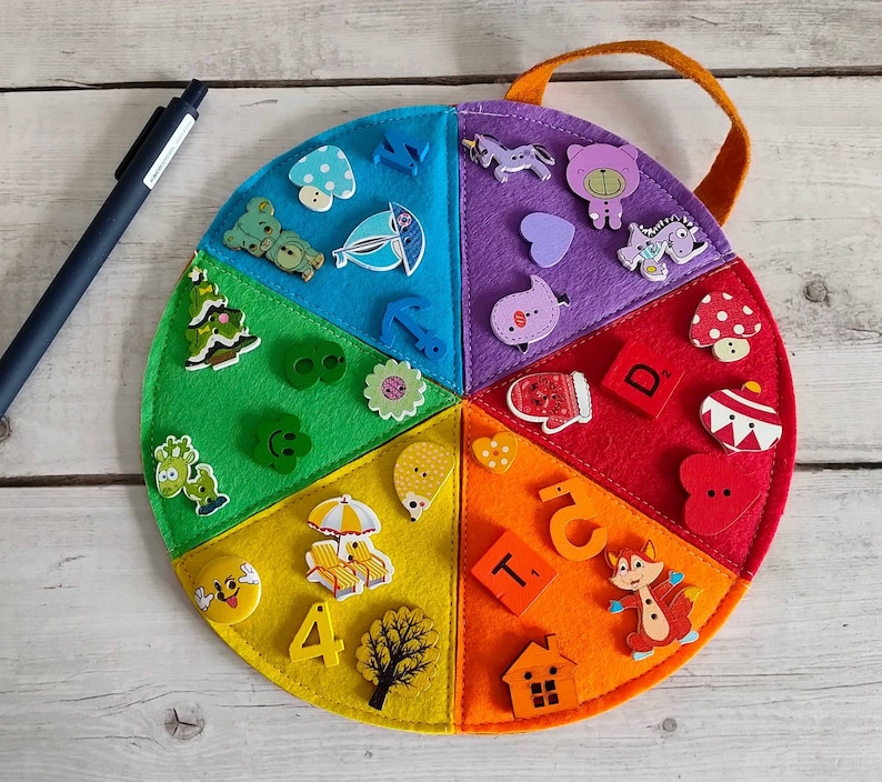 Primary and Secondary Colours Circle , Montessori materials, Matching game, Memory game image 1