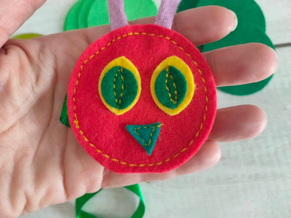 The Very Hungry Caterpillar Buttoning Game Fine Motor Skill - Etsy