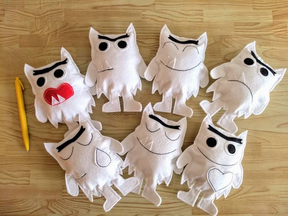 the colour monster soft toy