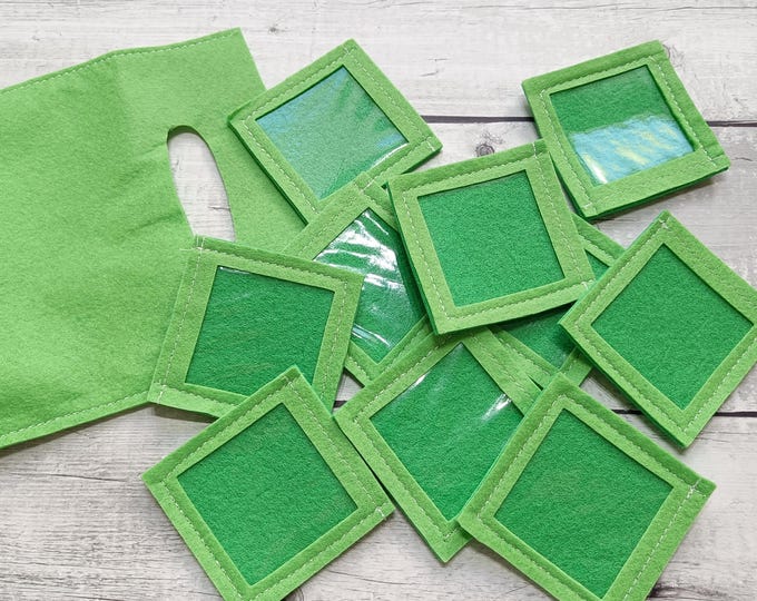 Customizable Matching Game ( 10 Pieces Included) Reusable Cards. Memory ...