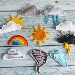 Weather Game (10 pieces included), Jeu de météo ,Juego de Meteorología, Meteorologie-Spiel