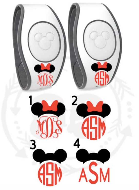 Custom Initials Disney Magic Band Decal