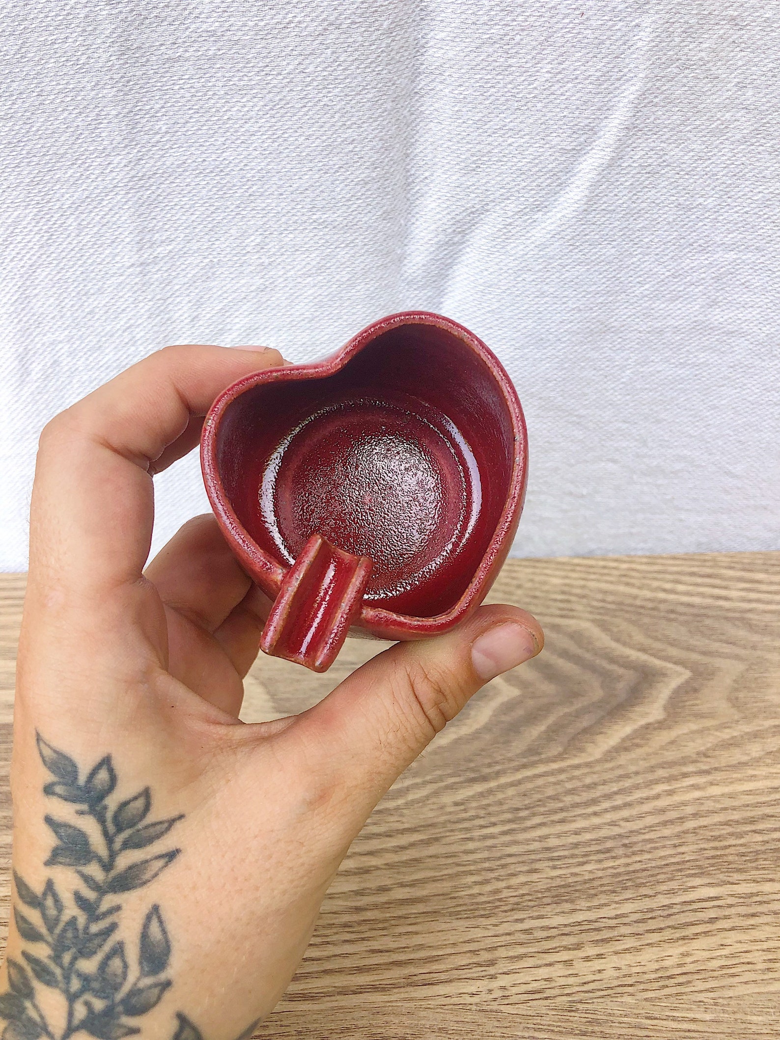 Mini Heart Shaped Ashtray with Joint Rest Cute Ashtray with | Etsy