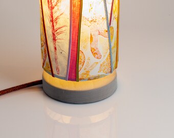 Small Tower Lamp "pink patch"