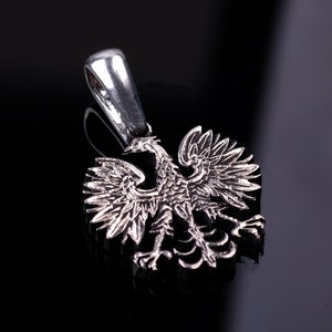 Poland Crowned Eagle Rzech Pospolita 20 zlotych Cut Coin Pendant.  Warsaw. Poznan