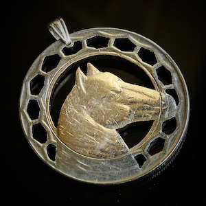 Algeria 100 dinars Horse Cut coin  Pendant & Necklace
