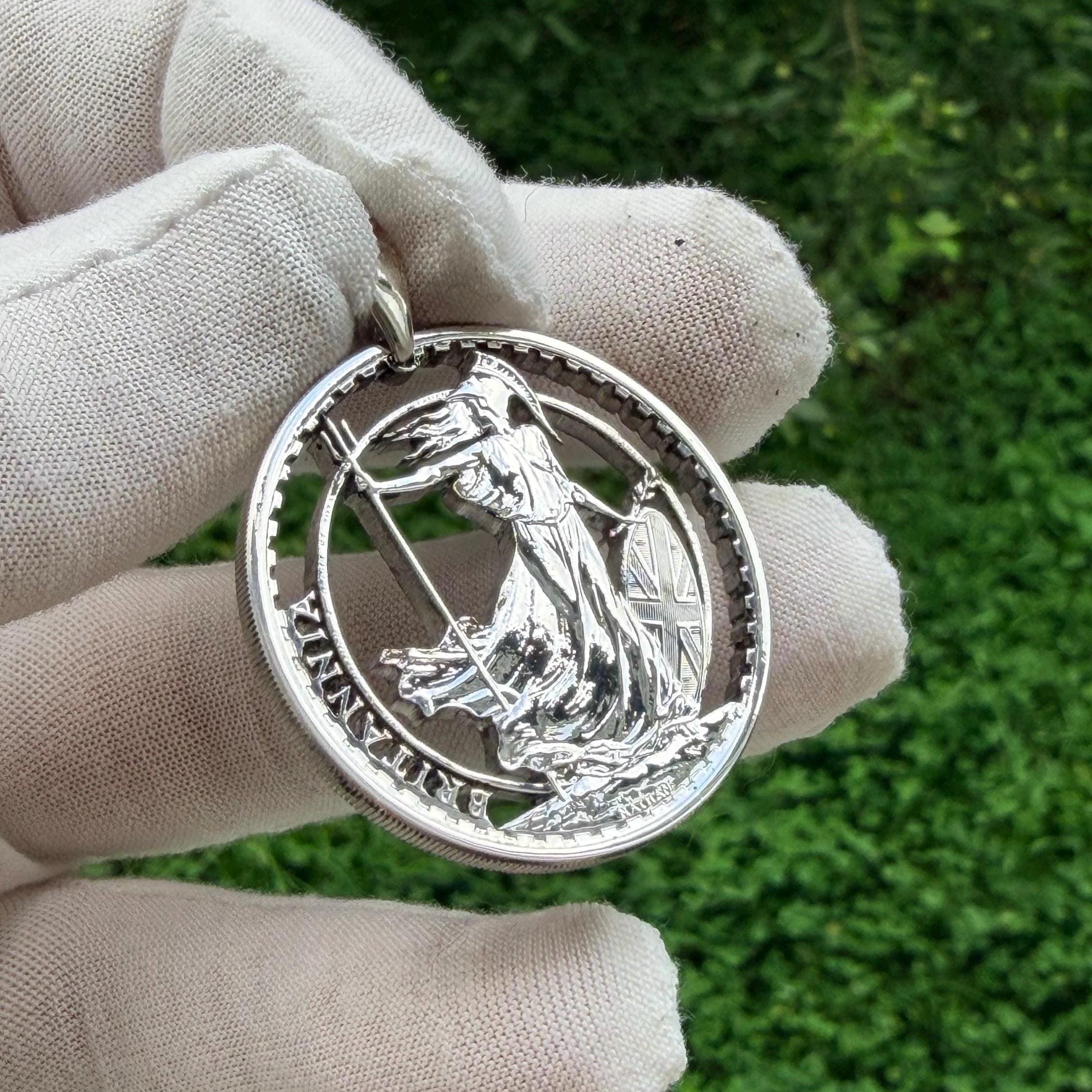 Cut Out Coin Necklace - Etsy
