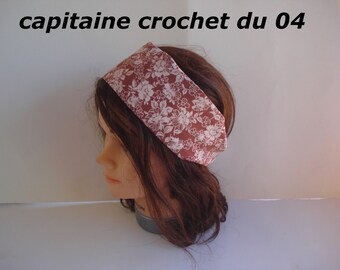 Hair band, glamorous, colorful, head band, women's turban, in floral fabrics, handmade